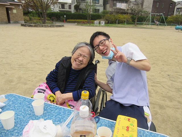 外出の様子